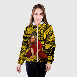 Куртка с капюшоном женская Billie Eilish, цвет: 3D-белый — фото 2