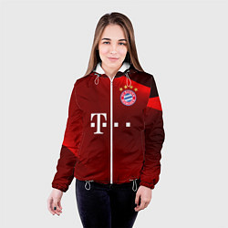 Куртка с капюшоном женская BAYERN MUNCHEN, цвет: 3D-белый — фото 2
