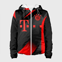 Куртка с капюшоном женская FC Bayern Munchen, цвет: 3D-белый