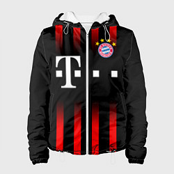 Куртка с капюшоном женская FC Bayern Munchen, цвет: 3D-белый