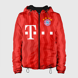 Куртка с капюшоном женская FC Bayern Munchen униформа, цвет: 3D-черный