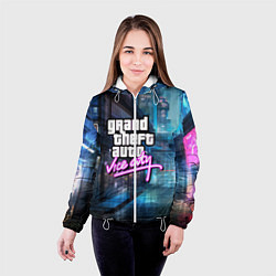 Куртка с капюшоном женская GTA, цвет: 3D-белый — фото 2