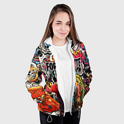 Куртка с капюшоном женская FORTNITE, цвет: 3D-белый — фото 2