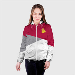 Куртка с капюшоном женская AS Roma Red Design 2122, цвет: 3D-белый — фото 2