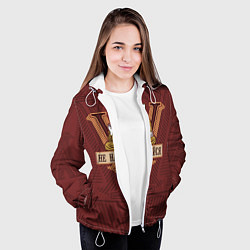 Куртка с капюшоном женская Не напрягайся, цвет: 3D-белый — фото 2