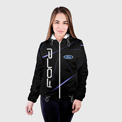 Куртка с капюшоном женская FORD, цвет: 3D-белый — фото 2