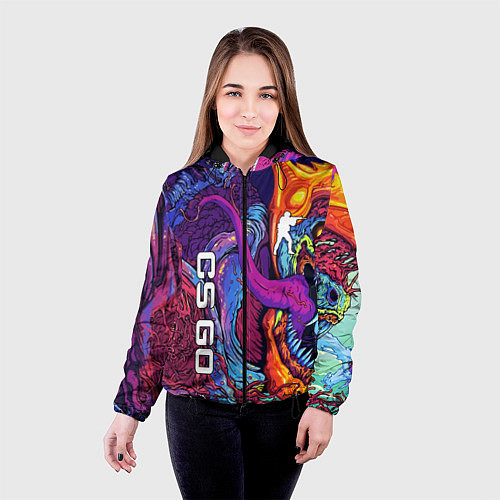 Женская куртка CS GO / 3D-Черный – фото 4
