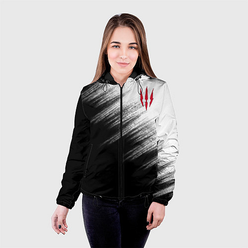 Женская куртка The Witcher / 3D-Черный – фото 4