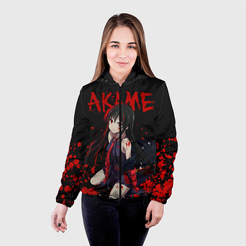 Женская куртка Убийца Акаме / 3D-Черный – фото 4