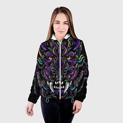 Куртка с капюшоном женская Царь Зверей, цвет: 3D-белый — фото 2