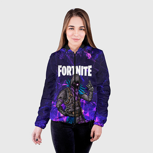Женская куртка FORTNITE x RAVEN / 3D-Черный – фото 4