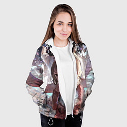 Куртка с капюшоном женская Город в котором меня нет, цвет: 3D-белый — фото 2