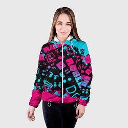 Куртка с капюшоном женская Roblox, цвет: 3D-белый — фото 2