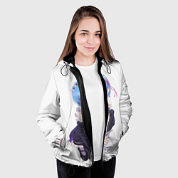 Куртка с капюшоном женская Re:Zero, цвет: 3D-черный — фото 2