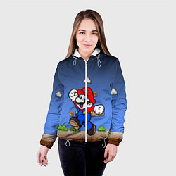 Куртка с капюшоном женская Mario, цвет: 3D-белый — фото 2