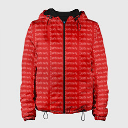 Куртка с капюшоном женская Death note pattern red, цвет: 3D-черный