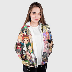 Куртка с капюшоном женская АНИМЕ ONE, цвет: 3D-белый — фото 2