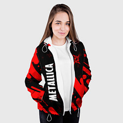 Куртка с капюшоном женская METALLICA МЕТАЛЛИКА, цвет: 3D-белый — фото 2