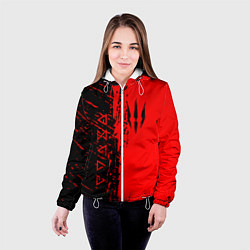 Куртка с капюшоном женская ВЕДЬМАК, цвет: 3D-белый — фото 2