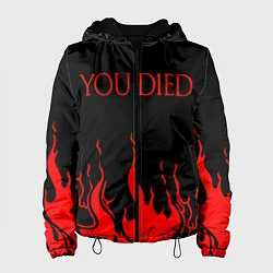 Куртка с капюшоном женская YOU DIED, цвет: 3D-черный