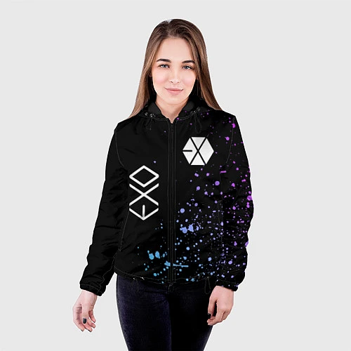 Женская куртка EXO BAND / 3D-Черный – фото 4