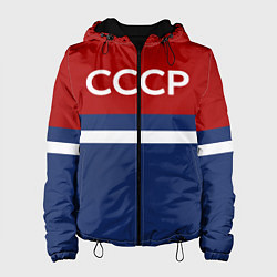 Куртка с капюшоном женская СССР СПОРТ, цвет: 3D-черный