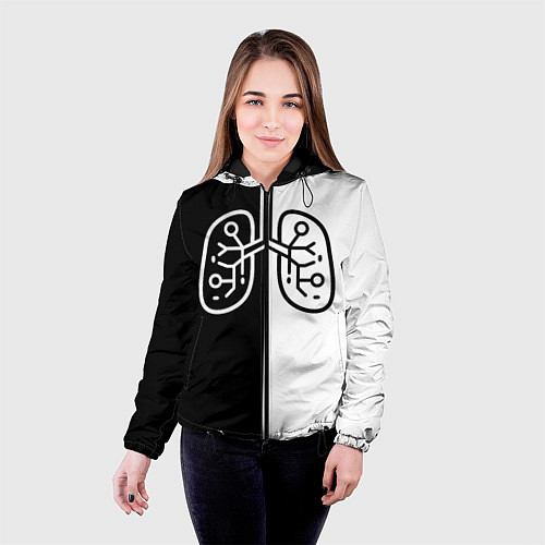 Женская куртка ЛЕГКИЕ / 3D-Черный – фото 4
