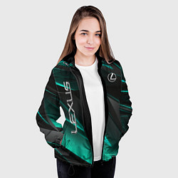 Куртка с капюшоном женская Lexus, цвет: 3D-черный — фото 2