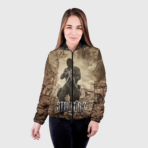 Женская куртка Stalker 2 / 3D-Черный – фото 4