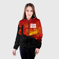 Куртка с капюшоном женская Ходячие мертвецы, цвет: 3D-черный — фото 2