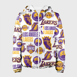 Куртка с капюшоном женская LAKERS LOGO, цвет: 3D-белый