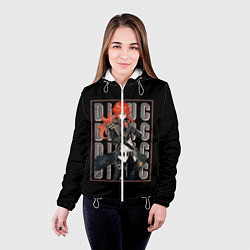 Куртка с капюшоном женская Genshin Impact, цвет: 3D-белый — фото 2