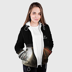 Куртка с капюшоном женская Night route, цвет: 3D-белый — фото 2