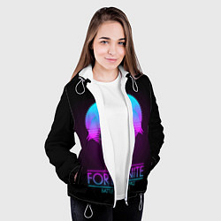 Куртка с капюшоном женская Fortnite, цвет: 3D-белый — фото 2