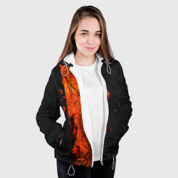 Куртка с капюшоном женская ЦАПЛЯ, цвет: 3D-белый — фото 2