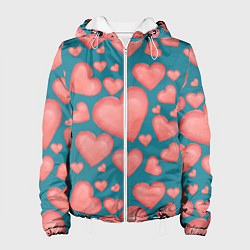 Куртка с капюшоном женская Любовь, цвет: 3D-белый