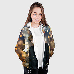 Куртка с капюшоном женская MIN YOONGI, цвет: 3D-белый — фото 2