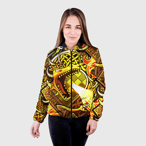 Женская куртка CS GO DRAGON LORE / 3D-Черный – фото 4