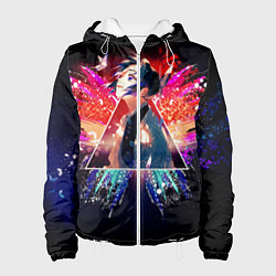 Куртка с капюшоном женская Шинобу Кочо, цвет: 3D-белый