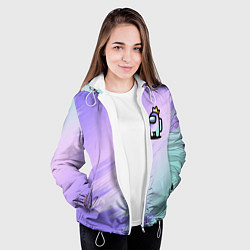 Куртка с капюшоном женская AMONG US GRADIENT, цвет: 3D-белый — фото 2