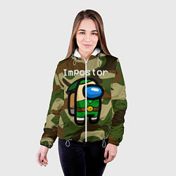 Куртка с капюшоном женская Hero be sus, цвет: 3D-белый — фото 2