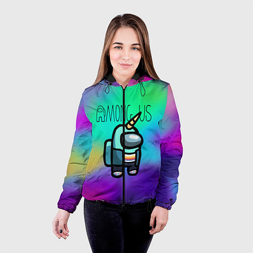 Женская куртка Among Us Unicorn Z / 3D-Черный – фото 4