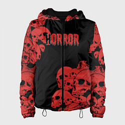Куртка с капюшоном женская Horror, цвет: 3D-черный
