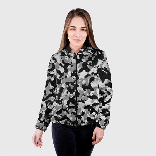 Женская куртка Камуфляж flencktar / 3D-Черный – фото 4