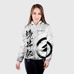 Куртка с капюшоном женская Ghost of Tsushima, цвет: 3D-белый — фото 2