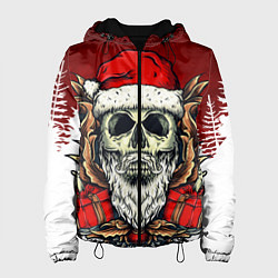 Куртка с капюшоном женская Санта по харду, цвет: 3D-черный