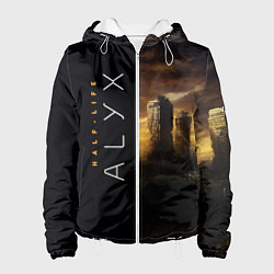 Куртка с капюшоном женская Half-Life Alyx, цвет: 3D-белый