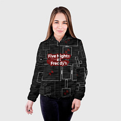 Куртка с капюшоном женская Five Nights At Freddy, цвет: 3D-черный — фото 2