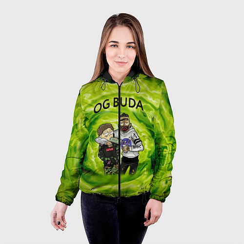 Женская куртка Репер - OG Buda / 3D-Черный – фото 4