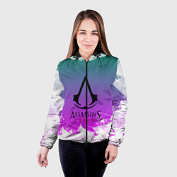 Куртка с капюшоном женская Assassin’s Creed, цвет: 3D-черный — фото 2